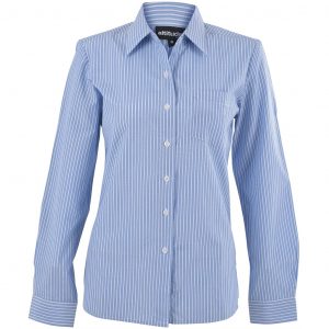 Ladies Long Sleeve Drew Shirt  - Light Blue Only