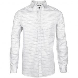 Mens Long Sleeve Duke Shirt  - White Only