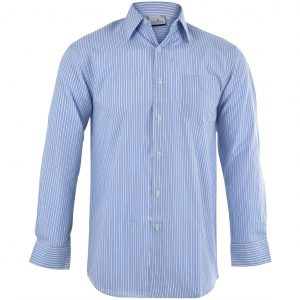 Mens Long Sleeve Drew Shirt  - Light Blue Only