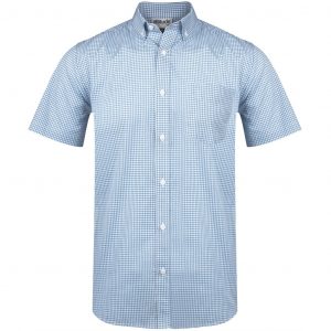Mens Short Sleeve Edinburgh Shirt  - Blue Only