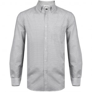 Mens Long Sleeve Earl Shirt  - Grey Only