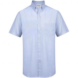 Mens Short Sleeve Earl Shirt  - Sky Blue Only