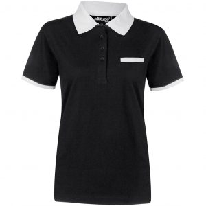 Ladies Caliber Golf Shirt  - Black Only