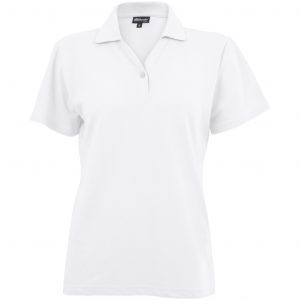 Ladies Melrose Heavyweight Golf Shirt  - White Only