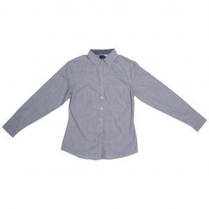 Ladies Long Sleeve Lisbon Shirt  - Charcoal Only