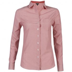 Ladies Long Sleeve Lisbon Shirt  - Red Only