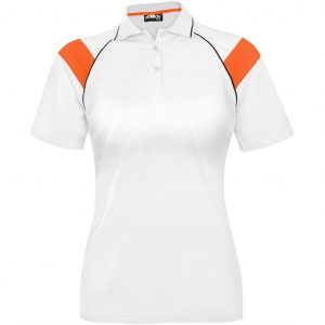 Ladies Score Golf Shirt  - Orange Only