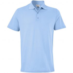 Mens Michigan Golf Shirt  - Light Blue Only