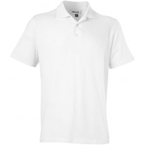 Mens Michigan Golf Shirt  - White Only