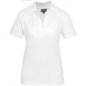 Ladies Michigan Golf Shirt  - White Only