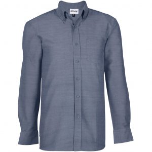 Mens Long Sleeve Oxford Shirt  - Navy Only