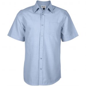 Mens Short Sleeve Oxford Shirt  - Light Blue Only
