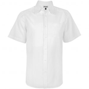 Mens Short Sleeve Oxford Shirt  - White Only