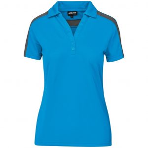 Ladies Nautilus Golf Shirt - Cyan Only