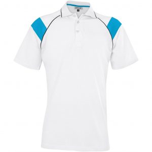 Mens Score Golf Shirt - Cyan Only