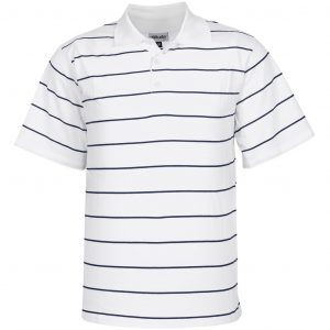 Mens Stinger Golf Shirt  - White Only