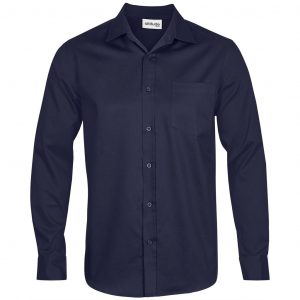 Mens Long Sleeve Seattle Twill Shirt  - Navy Only