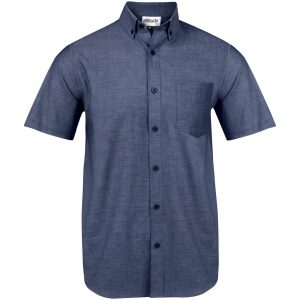 Mens Short Sleeve Viscount Shirt  - Navy Only