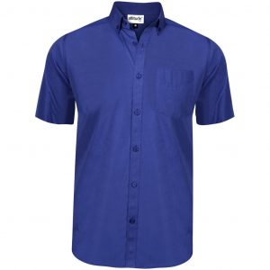 Mens Short Sleeve Viscount Shirt - Royal Blue Only