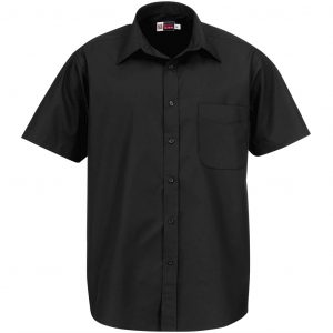 Mens Short Sleeve Washington Shirt  - Black Only