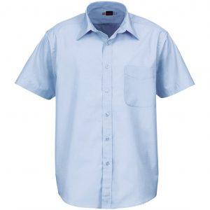 Mens Short Sleeve Washington Shirt  - Blue Only