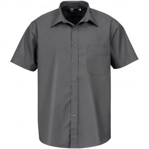 Mens Short Sleeve Washington Shirt  - Grey Only