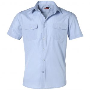 Mens Short Sleeve Bayport Shirt  - Light Blue Only