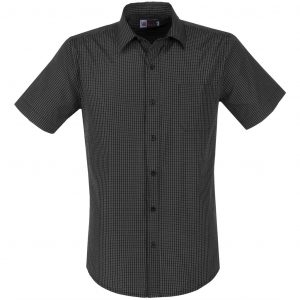 Mens Short Sleeve Huntington Shirt  - Black Only