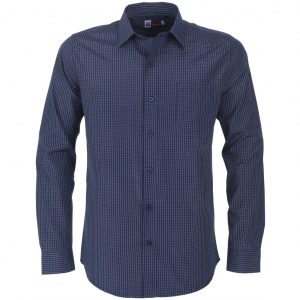 Mens Long Sleeve Huntington Shirt  - Navy Only