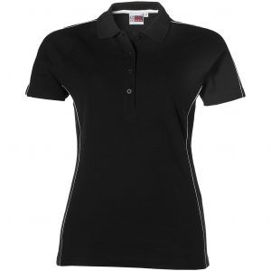 Ladies Pontiac Golf Shirt  - Black Only