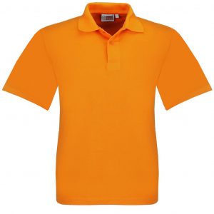 Mens Elemental Golf Shirt  - Orange Only