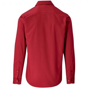 Mens Long Sleeve Kensington Shirt  - Red Only