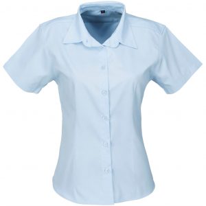 Ladies Short Sleeve Milano Shirt - Light Blue Only