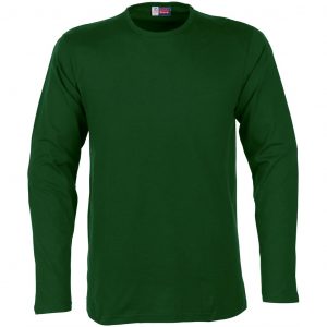 Mens Long Sleeve Portland T-Shirt   - Green Only