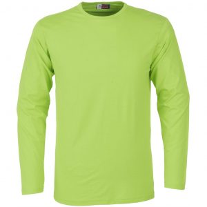 Mens Long Sleeve Portland T-Shirt - Lime Only
