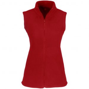 Ladies Yukon Micro Fleece Bodywarmer  - Red Only