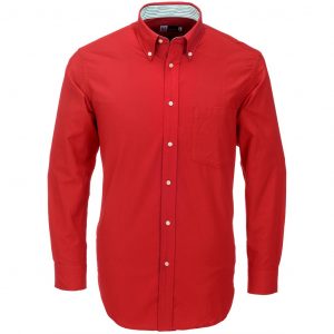 Mens Long Sleeve Aspen Shirt  - Red Only