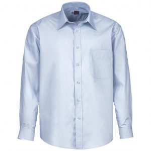 Mens Long Sleeve Washington Shirt  - Blue Only