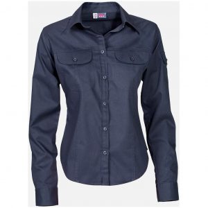 Ladies Long Sleeve Phoenix Shirt  - Navy Only