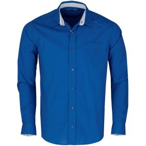 Mens Long Sleeve Warrington Shirt - Royal Blue Only