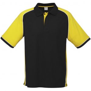 Mens Nitro Golf Shirt  - Yellow Only