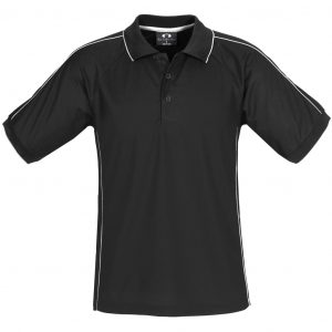 Mens Resort Golf Shirt  - Black Only