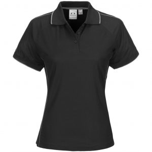 Ladies Resort Golf Shirt  - Black Only
