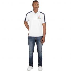 Mens Monte Carlo Golf Shirt  - White Only