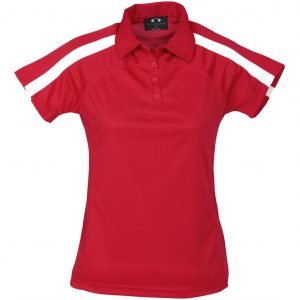 Ladies Monte Carlo Golf Shirt  - Red Only