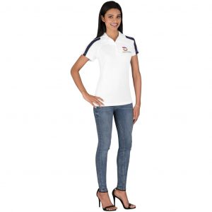 Ladies Monte Carlo Golf Shirt  - White Only