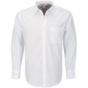 Mens Long Sleeve Metro Shirt  - White Only
