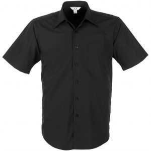 Mens Short Sleeve Metro Shirt  - Black Only