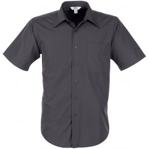 Mens Short Sleeve Metro Shirt  - Grey Only