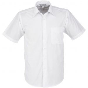 Mens Short Sleeve Metro Shirt  - White Only